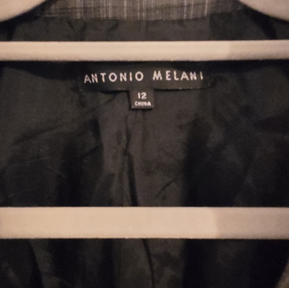 ANTONIO MELANI Charcoal Checkered Jacket - Picture 9 of 11